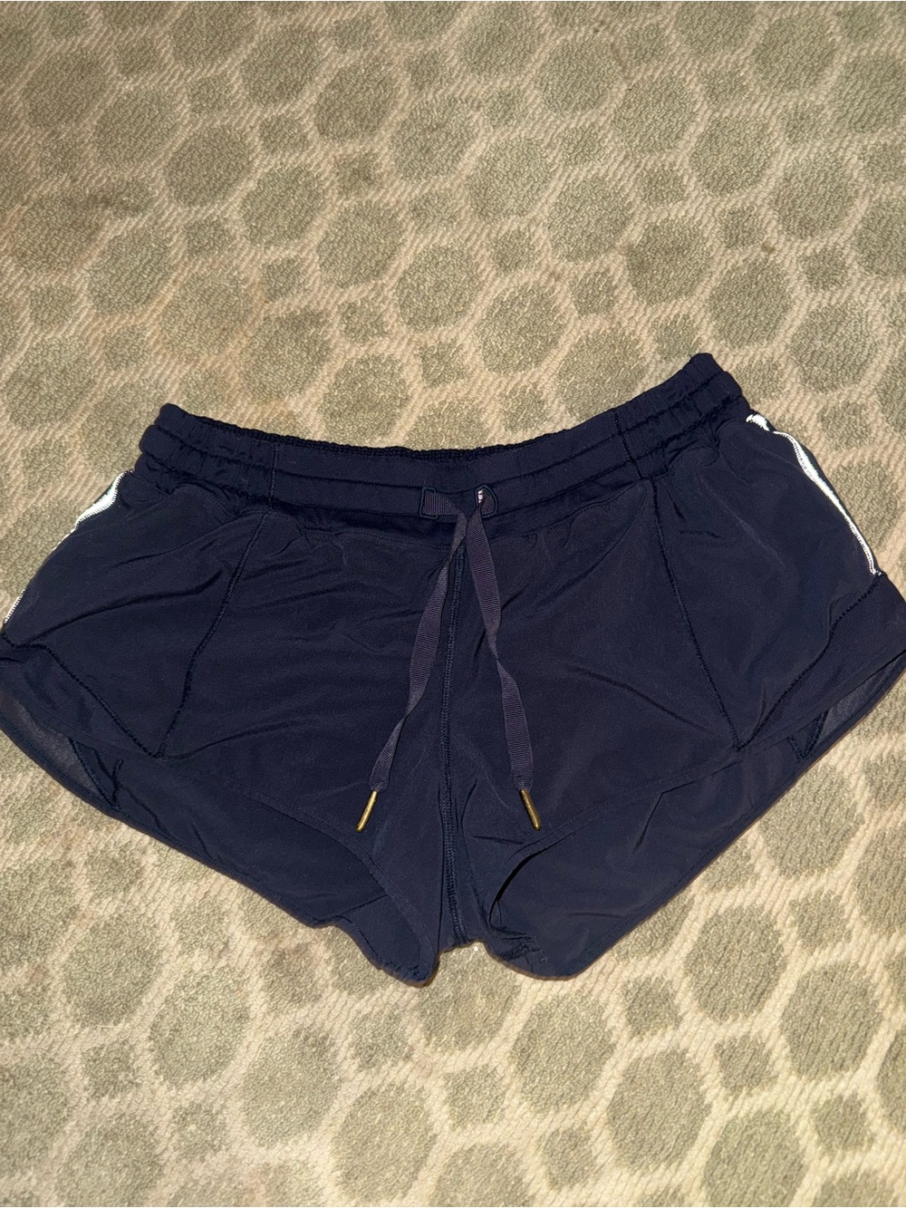 lululemon athletica Navy Drawcord Running Shorts